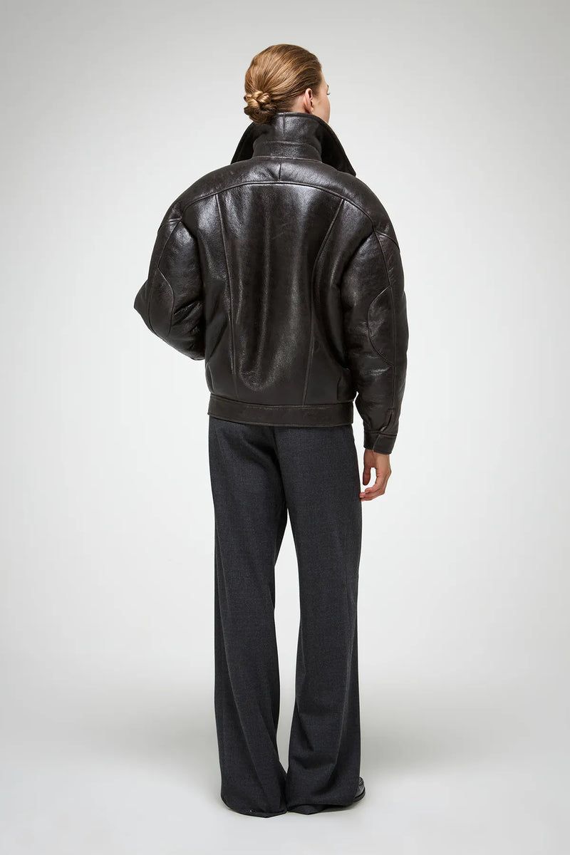 VSP - Sandie - Anthracite Shearling Jacket