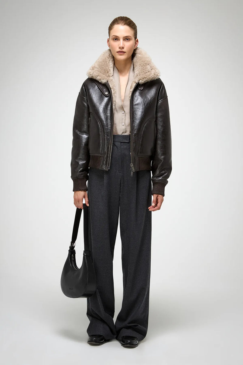 VSP - Tricia - Anthracite Shearling Jacket