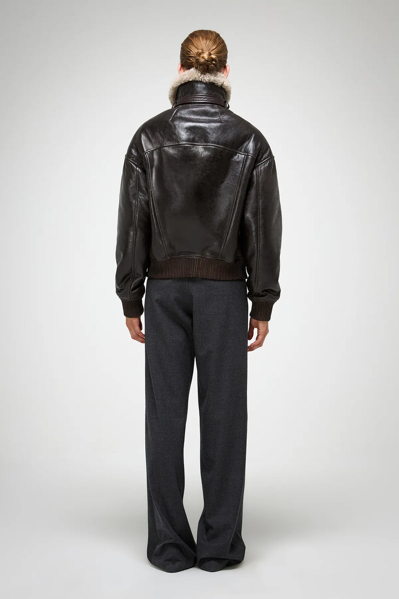 VSP - Tricia - Anthracite Shearling Jacket