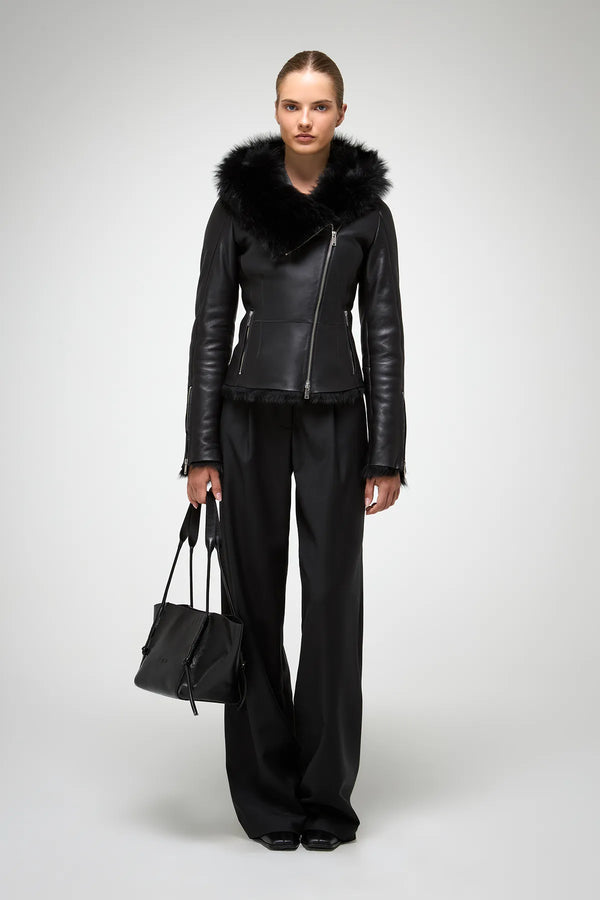 VSP - Petra - Black Shearling Jacket