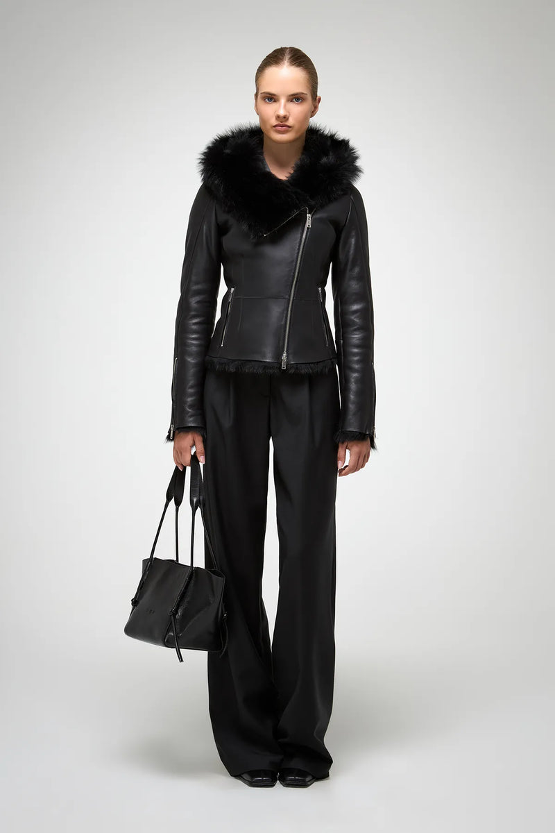 VSP - Petra - Black Shearling Jacket