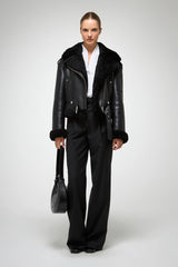 VSP - Tierra - Black Shearling Jacket