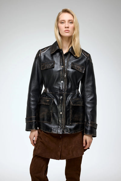 ジャケット・アウター Herlipto Ribbon-Tie Faux Leather Jacket Faux Leather Sherpa Hooded Jacket | Hot Topic