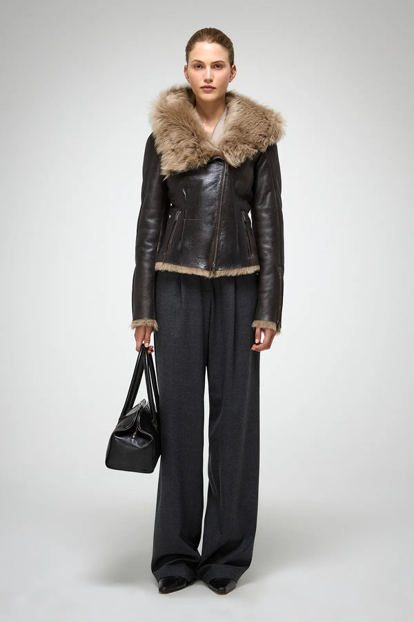 VSP - Petra - Desert Beige Shearling Jacket