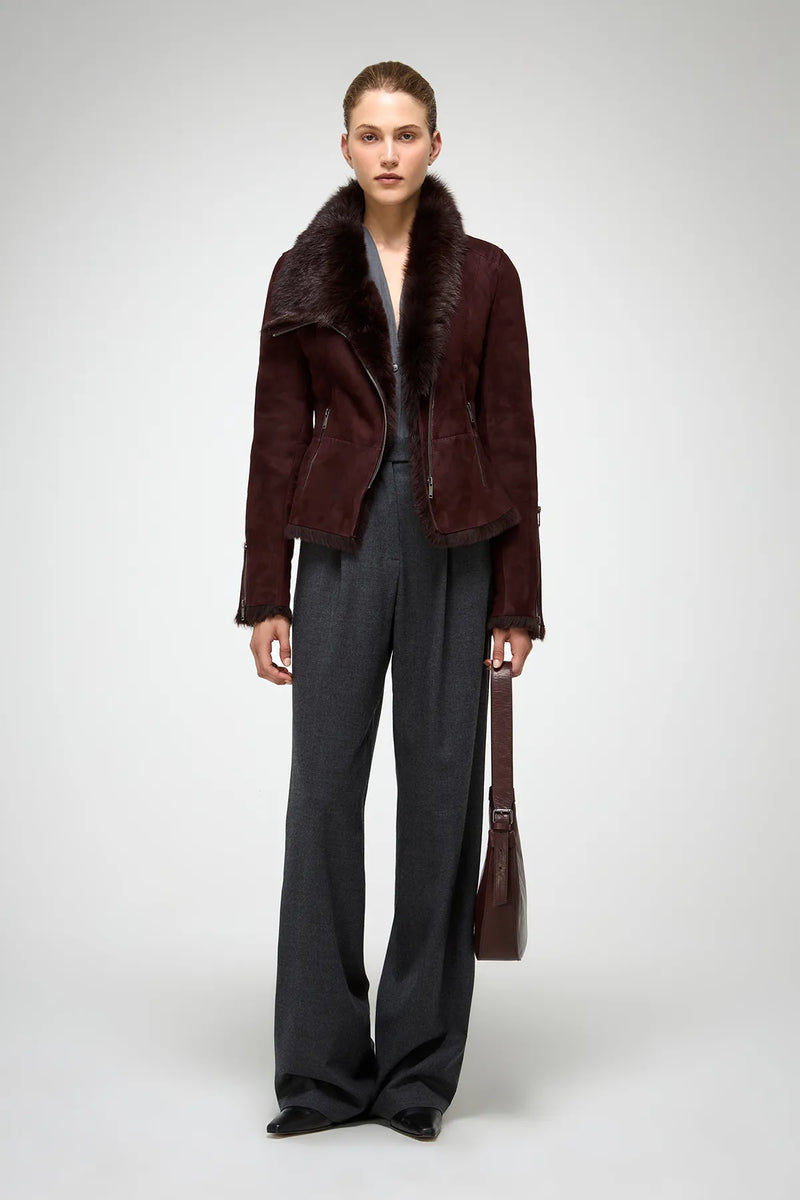 VSP - Renata - Toscana Cherry Shearling Jacket