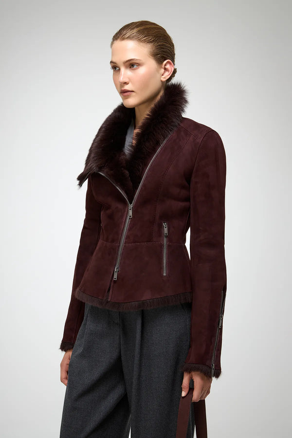 VSP - Renata - Toscana Cherry Shearling Jacket