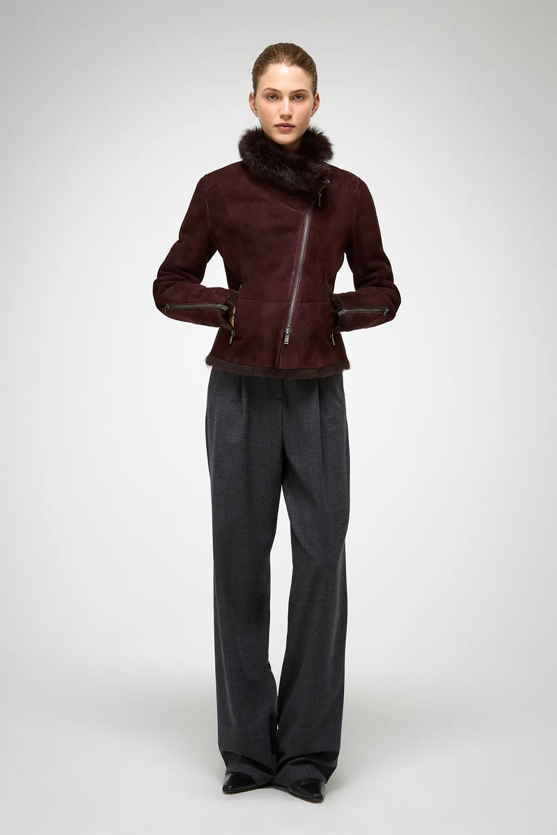 VSP - Renata - Toscana Cherry Shearling Jacket