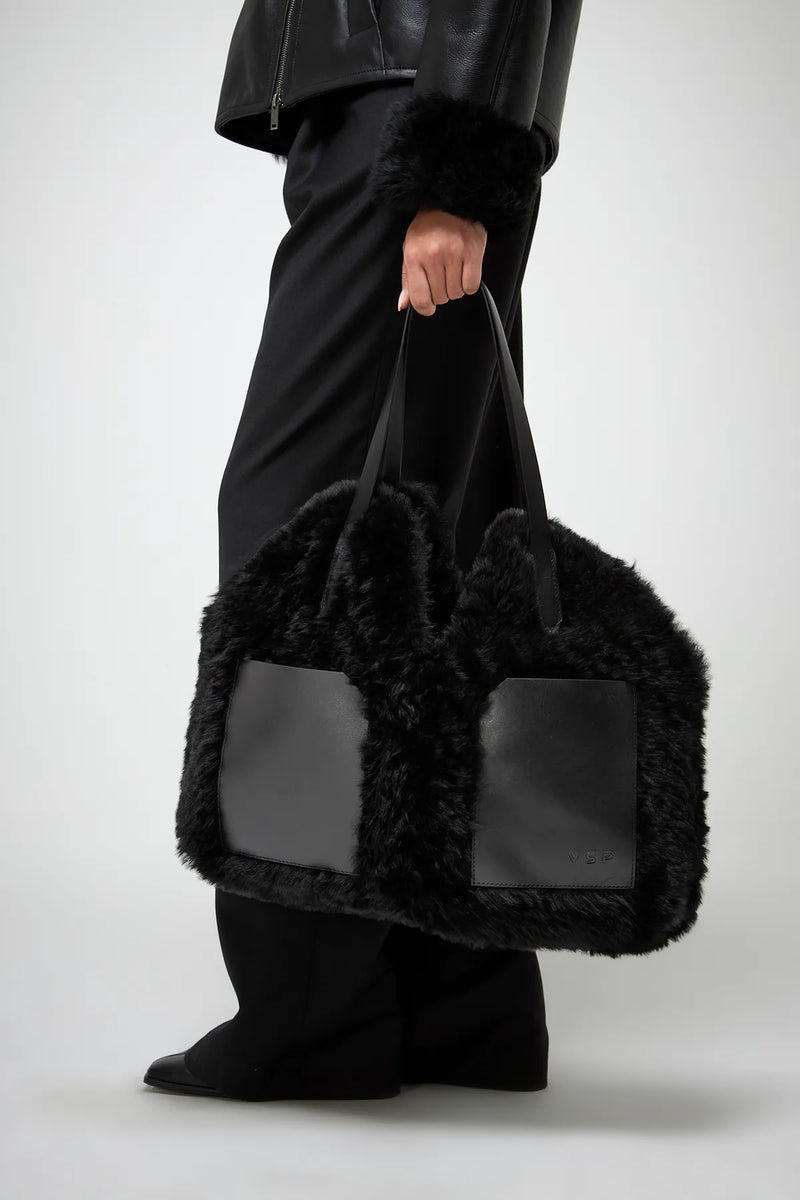 VSP - Delphine - Black Leather Bag