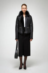 VSP - Azul - Black Shearling Jacket