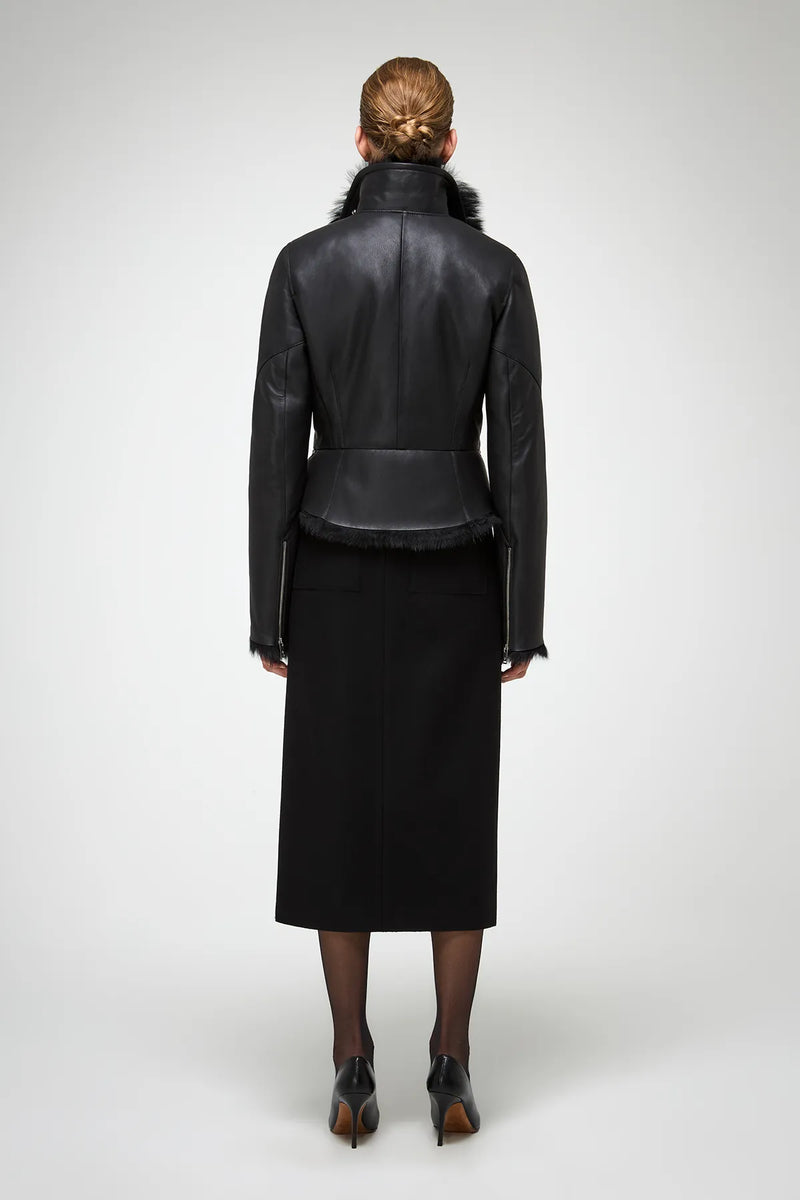 VSP - Azul - Black Shearling Jacket