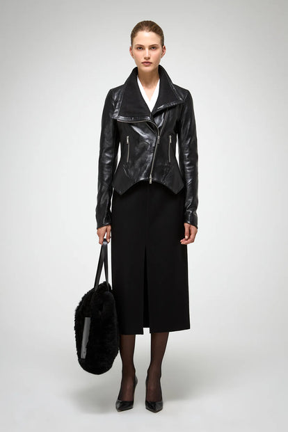 V S P - Sigrid - Black Leather Jacket
