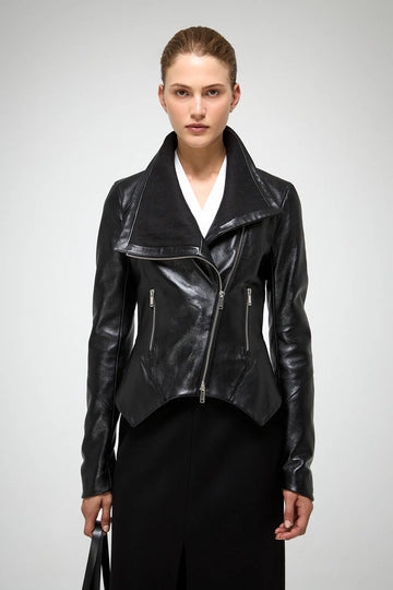 V S P - Sigrid - Black Leather Jacket