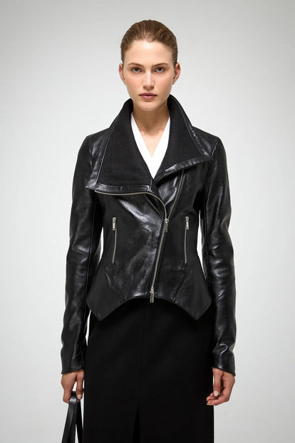 V S P - Sigrid - Black Leather Jacket