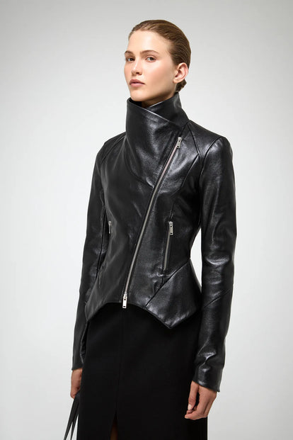 V S P - Sigrid - Black Leather Jacket