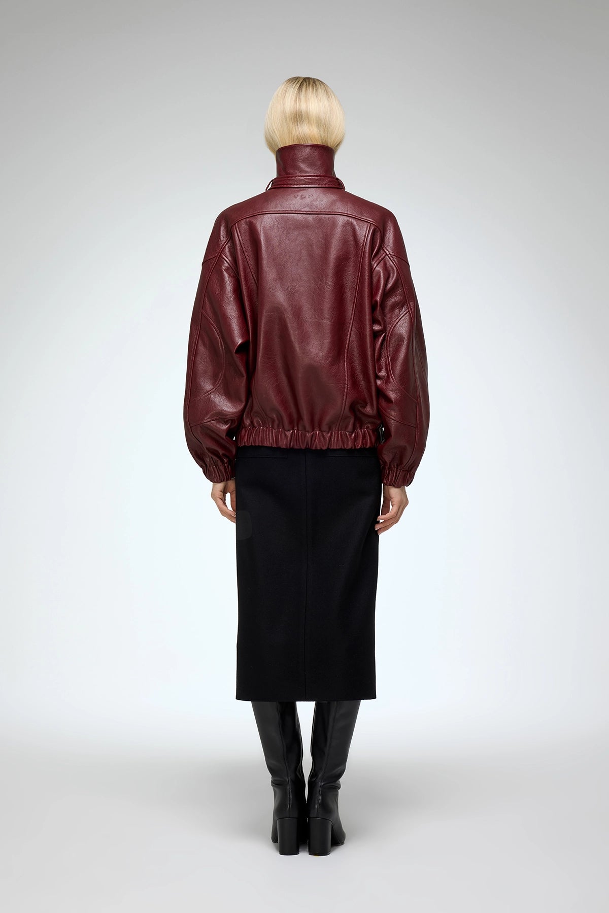 ジャケット・アウター archive single leather blouson Bordeaux FUA1342.webp?v=1742306185