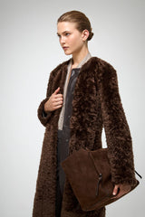 VSP - Inesse - Brown Shearling Coat