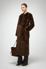 VSP - Inesse - Brown Shearling Coat