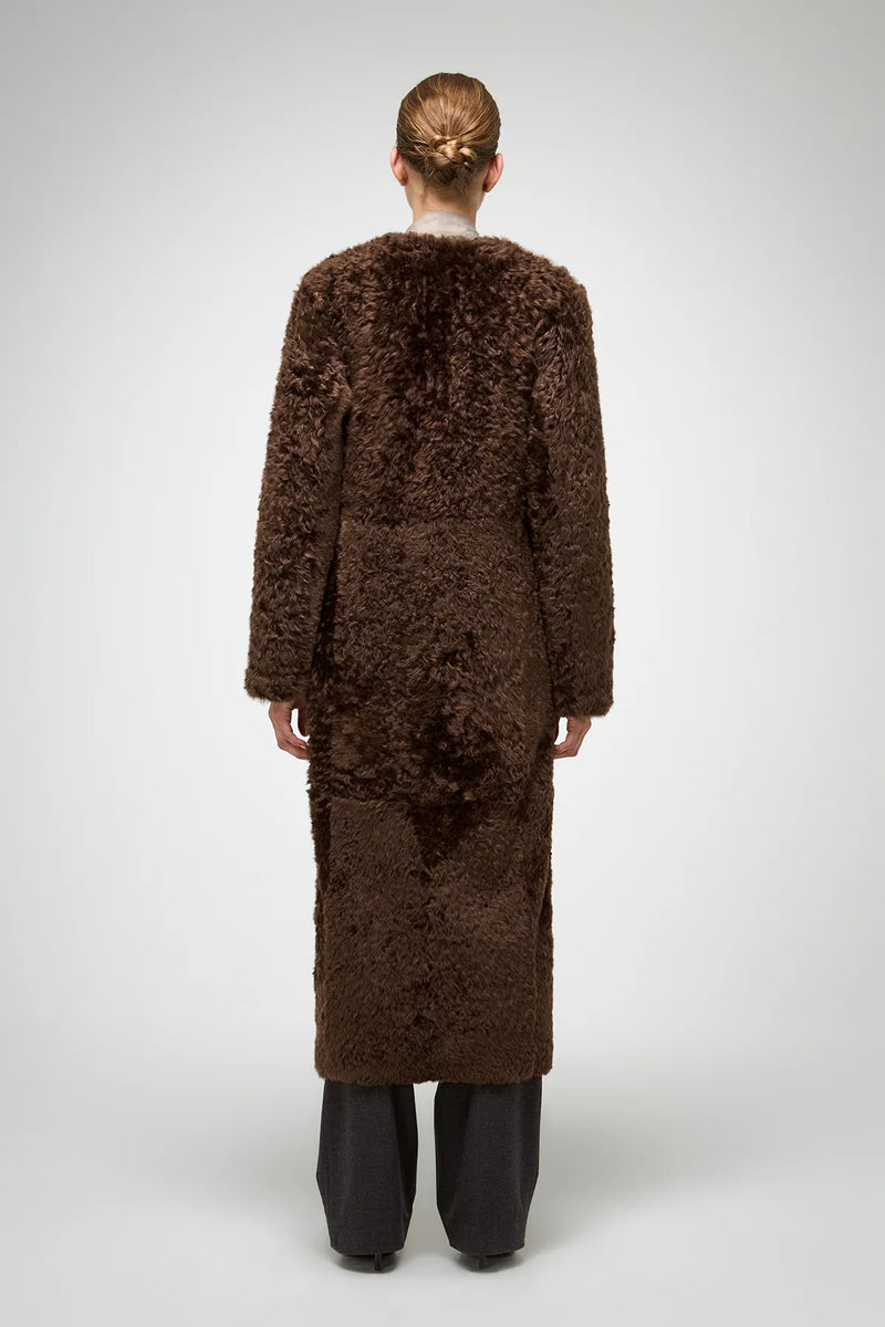 VSP - Inesse - Brown Shearling Coat