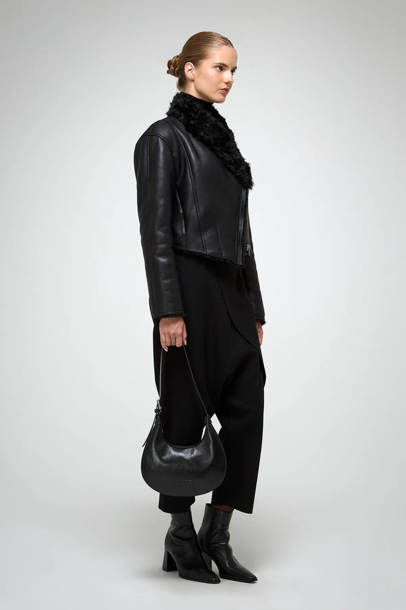 VSP - Severina - Black Shearling Jacket