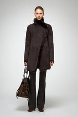 VSP - Kristell - Toscana Brown Shearling Coat
