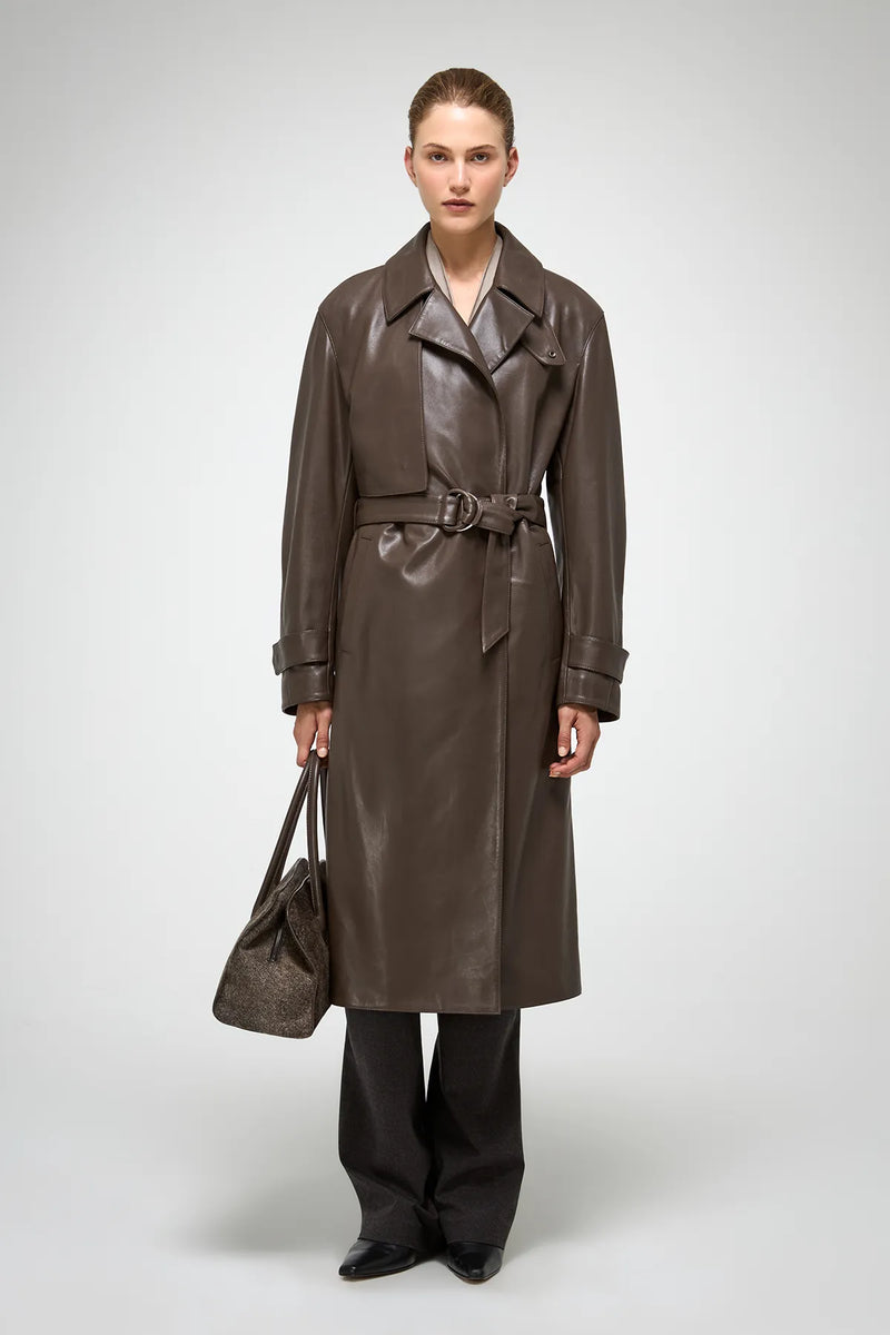 VSP - Isabelle - Light Brown Leather Coat