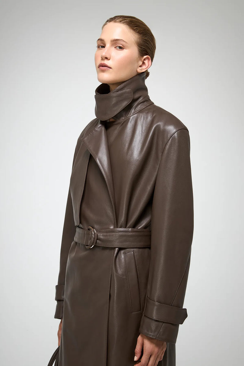 VSP - Isabelle - Light Brown Leather Coat