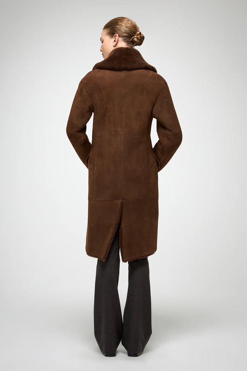 VSP - Murielle - Tobacco Shearling Coat