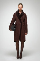 VSP - Murielle - Cherry Shearling Coat