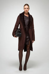 VSP - Murielle - Cherry Shearling Coat
