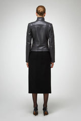 VSP - Marcela - Anthracite Leather Jacket