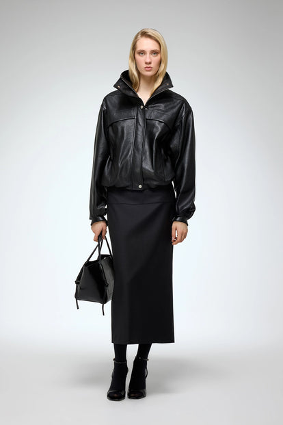 V S P - Eli - Black Leather Jacket