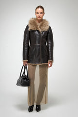 VSP - Mallory - Desert Beige Shearling Coat
