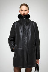 VSP - Prescillia - Black Shearling Coat