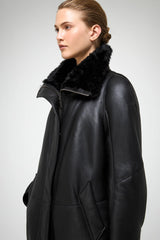 VSP - Prescillia - Black Shearling Coat