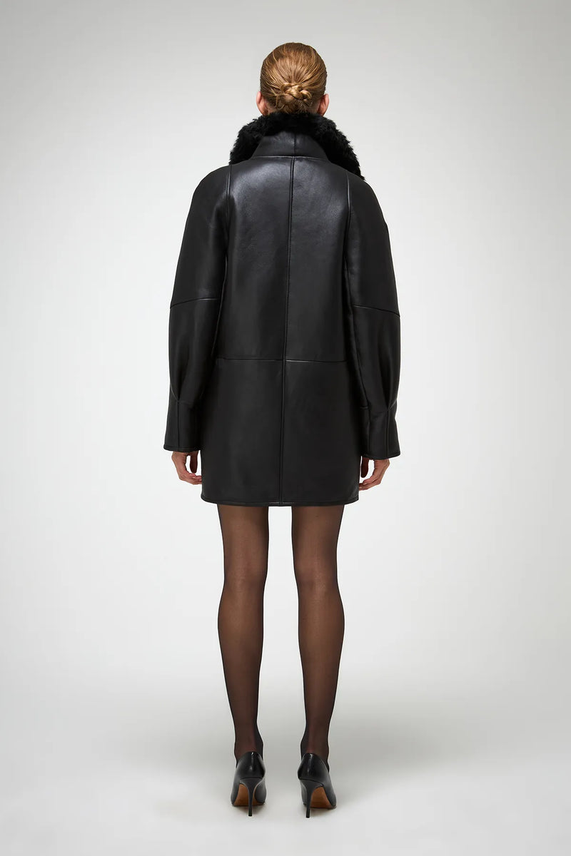 VSP - Prescillia - Black Shearling Coat