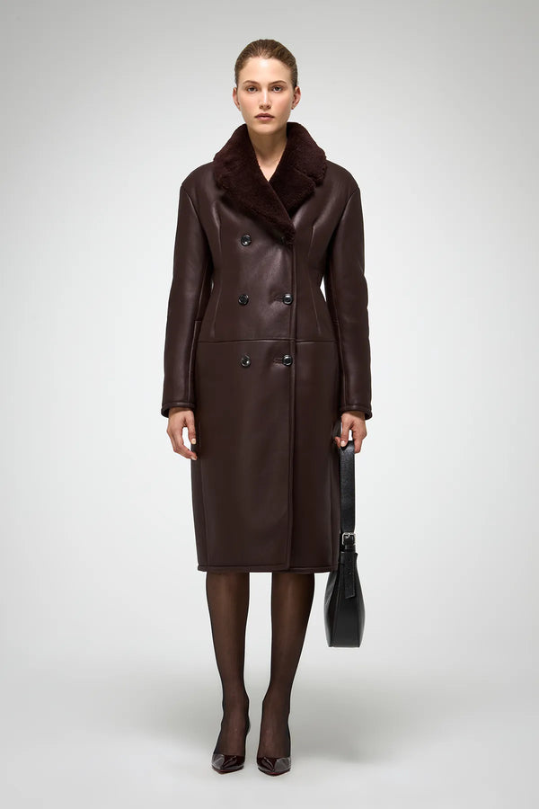 VSP - Celina - Cherry Shearling Coat