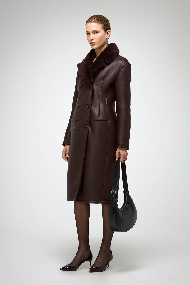 VSP - Celina - Cherry Shearling Coat