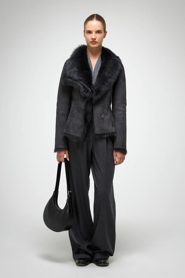 VSP - Adila - Toscana Anthracite Shearling Jacket