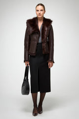 VSP - Petra - Cherry Shearling Jacket