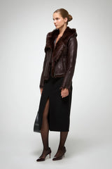 VSP - Petra - Cherry Shearling Jacket