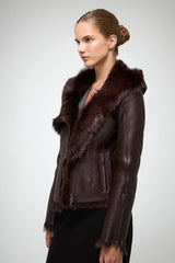 VSP - Petra - Cherry Shearling Jacket