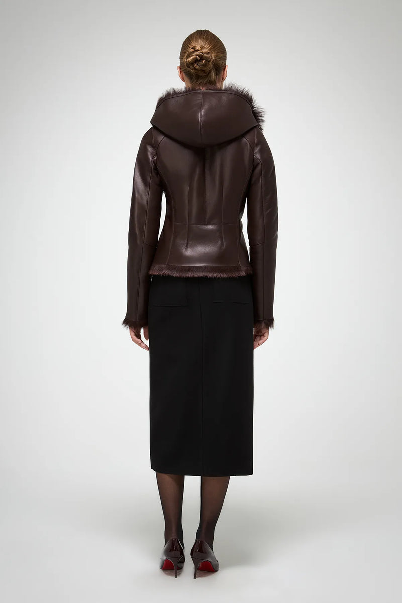 VSP - Petra - Cherry Shearling Jacket