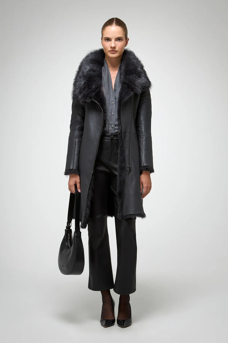 VSP - Mylena - Toscana Anthracite Shearling Coat