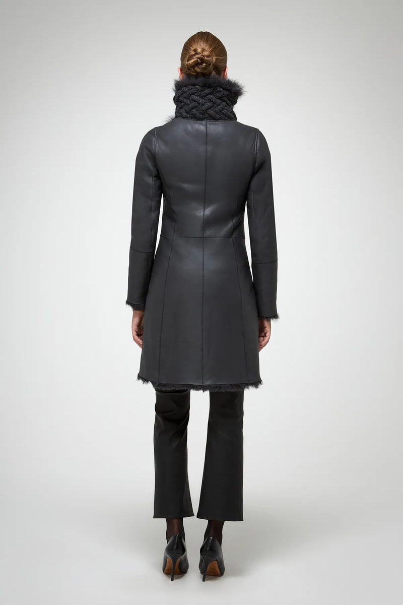 VSP - Mylena - Toscana Anthracite Shearling Coat