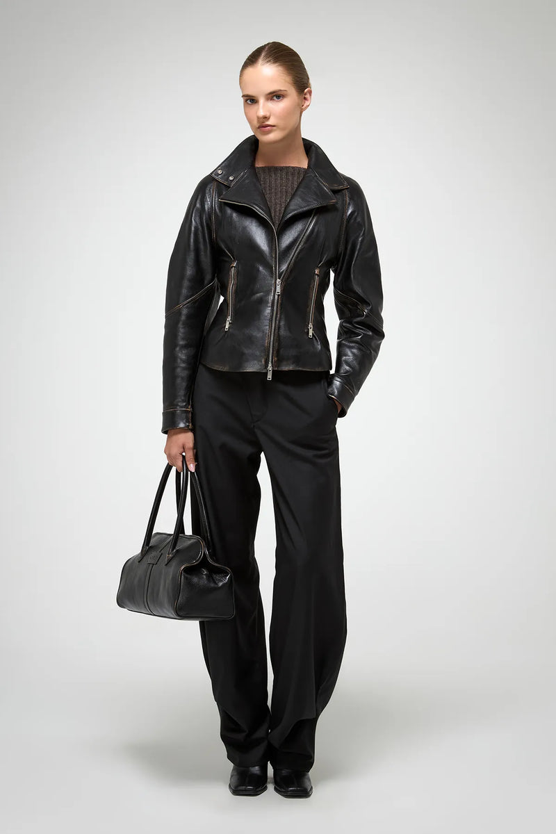 VSP - Julitte - Black Leather Jacket