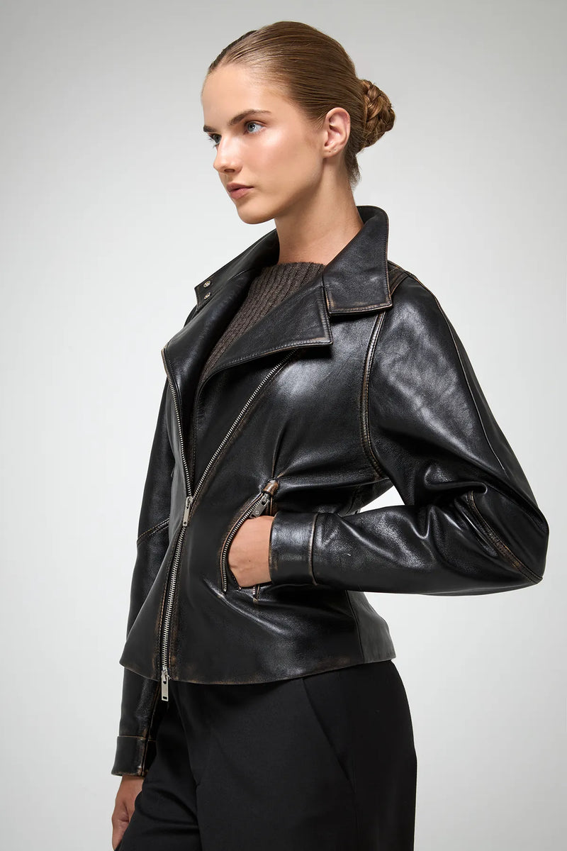 VSP - Julitte - Black Leather Jacket