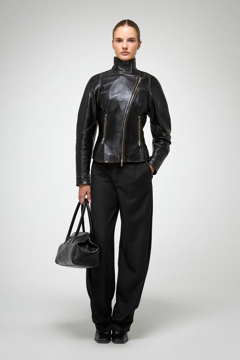 VSP - Julitte - Black Leather Jacket