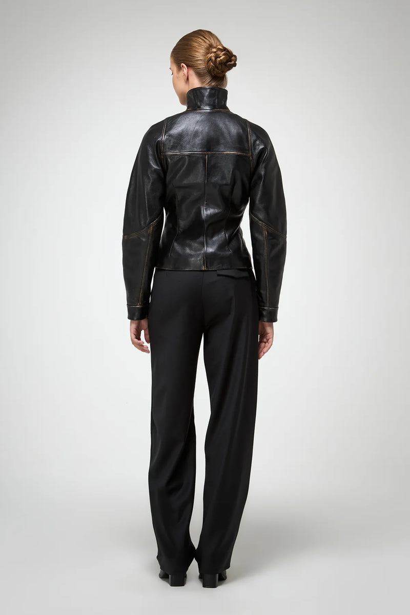 VSP - Julitte - Black Leather Jacket