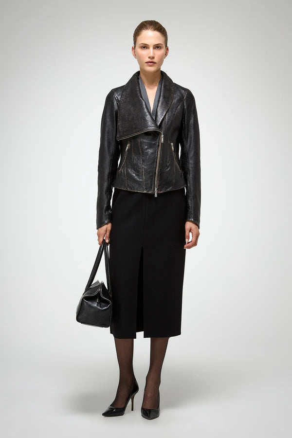 VSP - Edna - Dark Brown Leather Jacket