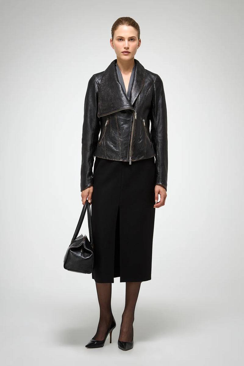 VSP - Edna - Dark Brown Leather Jacket